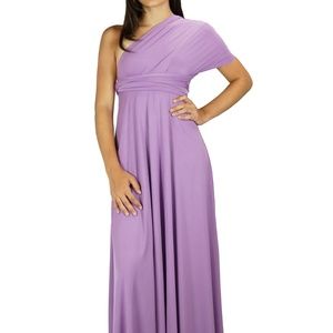 VIOLET BRIDESMAID CONVERTIBLE WEDDING DRESS LONG